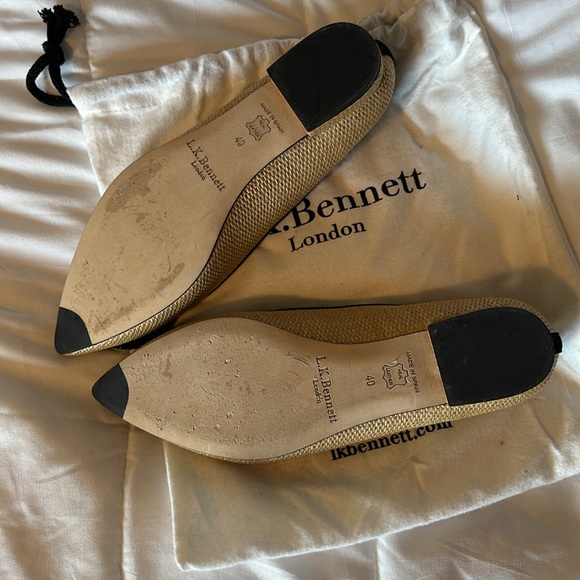 LK Bennett raffia flats - Picture 3 of 6